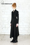 Marc le bihan double fabric dress 2185 black